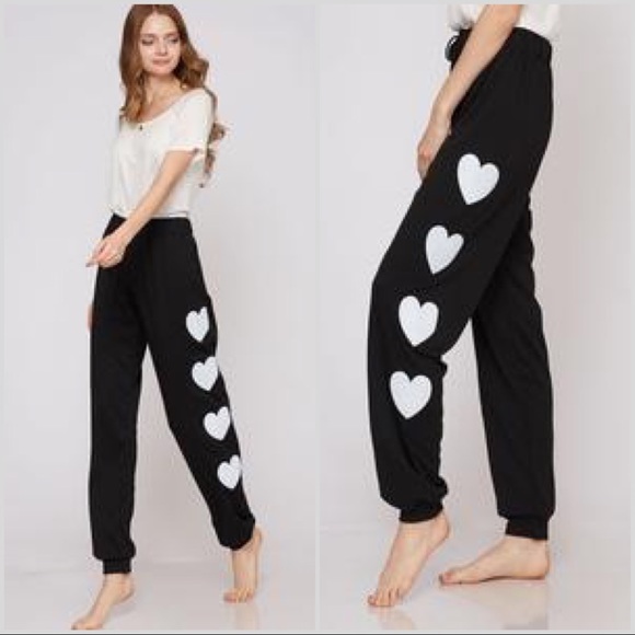 🎈 Final Sale - Heart Jogger Pants - Picture 2 of 4